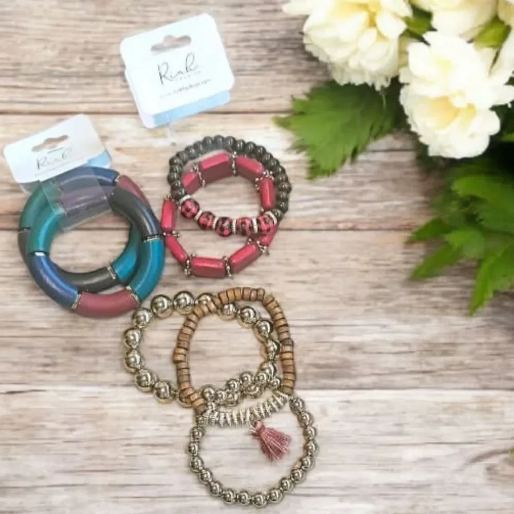 Multicolor Beaded Bracelet Set – Mix, Match & Stack